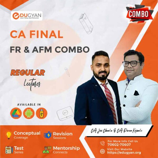 CA Final FR & AFM Combo By CA Jai Chawla & CA Pavan Karmele (New Syllabus)