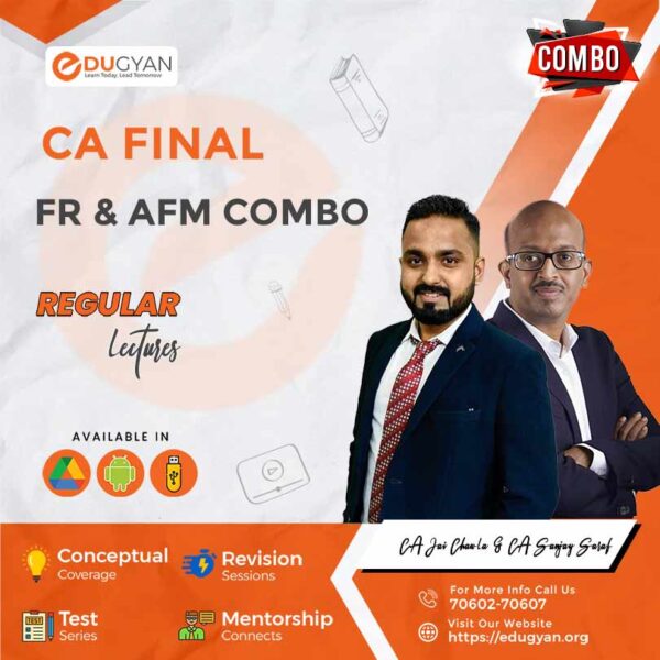 CA Final FR & AFM Combo By CA Jai Chawla & CA Sanjay Saraf (New Syllabus)