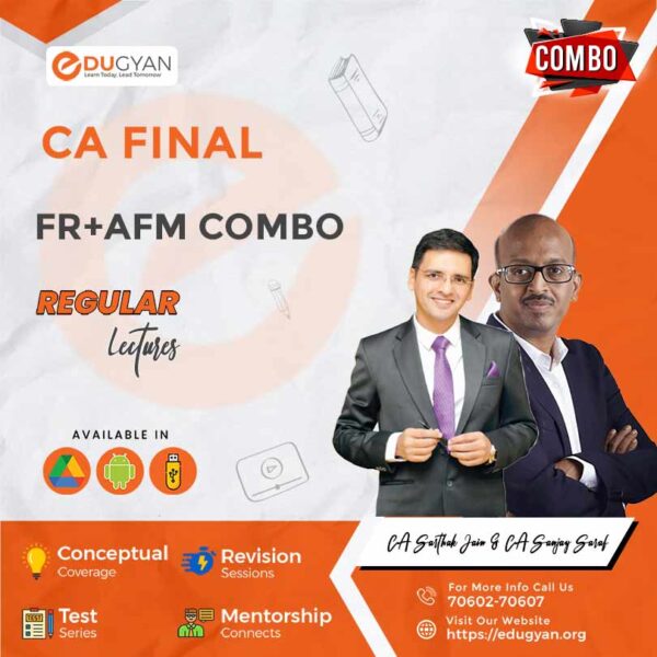 CA Final FR & AFM Combo By CA Sarthak Jain & CA Sanjay Saraf (New Syllabus)