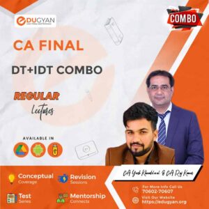 CA Final DT & IDT Combo By CA Yash Khandelwal & CA Rajkumar (New Syllabus)