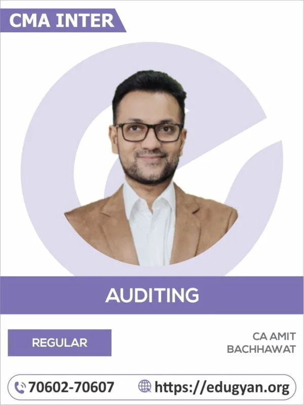 CMA Inter Auditing By CA Amit Bachhawat