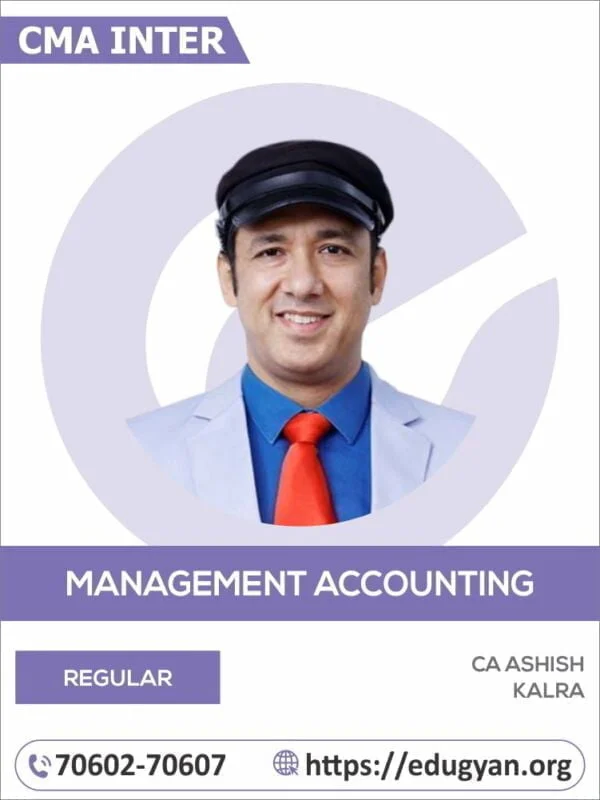 CMA Inter Management Accounting By CA Ashish Kalra (2022 Syllabus)