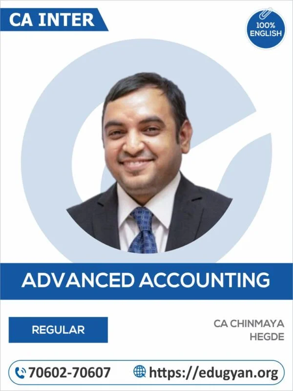 CA Inter Advanced Accounting By CA Chinmaya Hegde (English)
