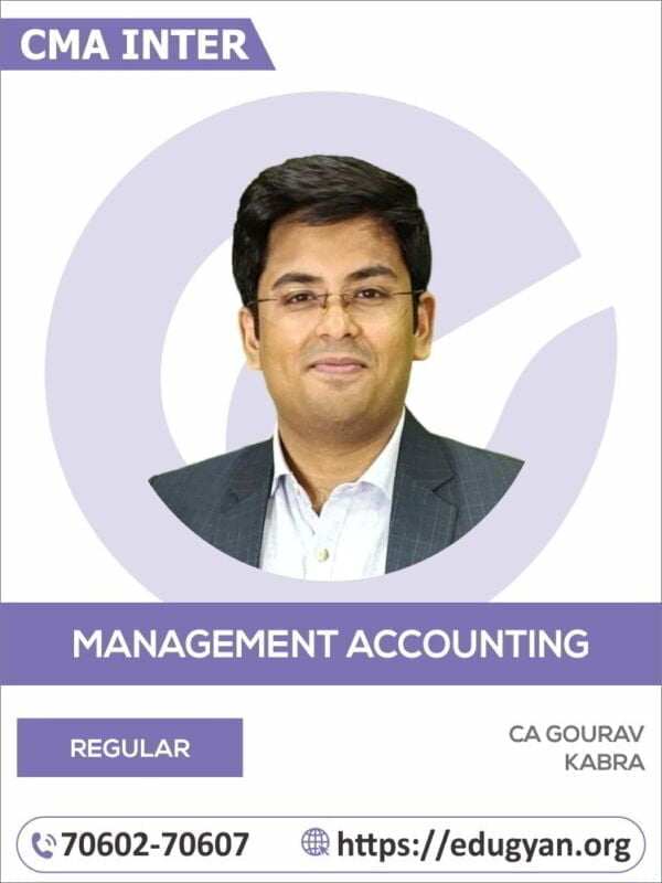 CMA Inter Management Accounting By CA Gourav Kabra (2022 Syllabus)