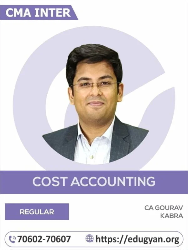 CMA Inter Cost Accounting By CA Gourav Kabra (2022 Syllabus)