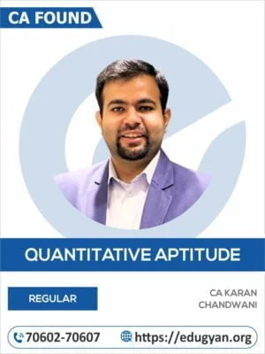 CA Foundation Quantitative Aptitude By CA Karan Chandwani (New Syllabus)