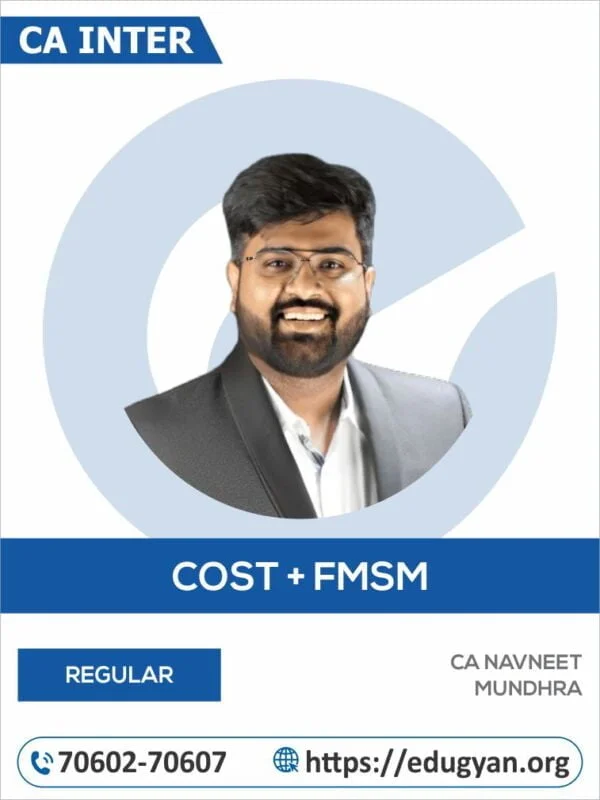 CA Inter Costing & FM-SM By CA Navneet Mundhra (New Syllabus)