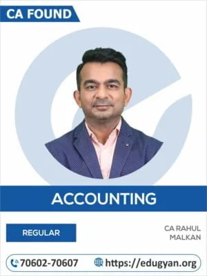 CA Foundation Principles & Practice of Accounting By CA Rahul Malkan (New Syllabus)