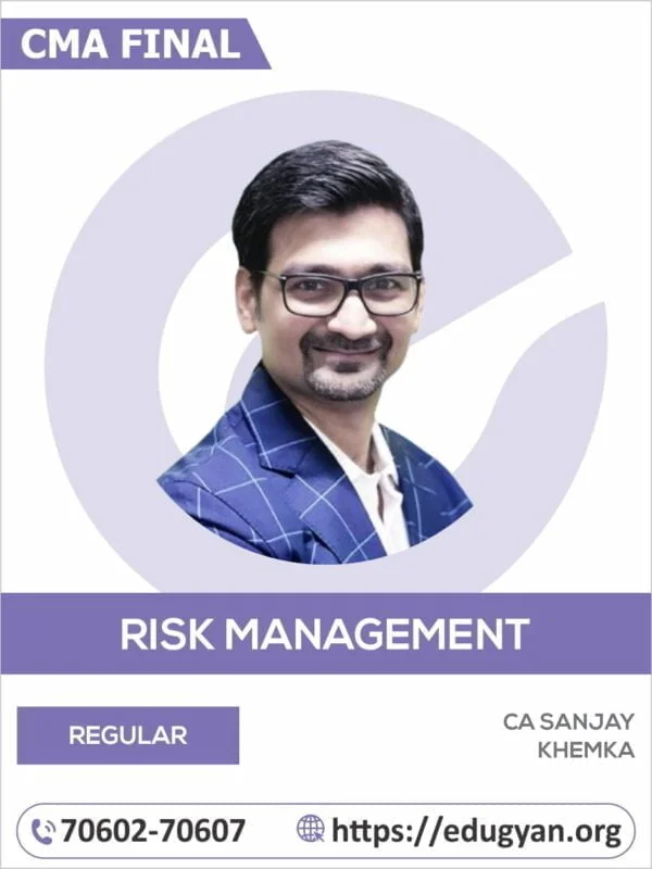 CMA Final Risk Management & Banking Insurance (RMBI) By CA Sanjay Khemka (2022 Syllabus)