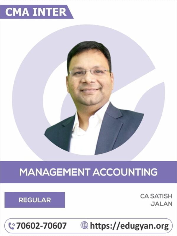 CMA Inter Management Accounting By CA Satish Jalan (2022 Syllabus)