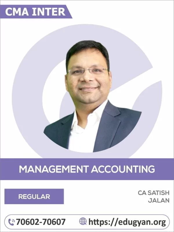 CMA Inter Management Accounting By CA Satish Jalan (2022 Syllabus)