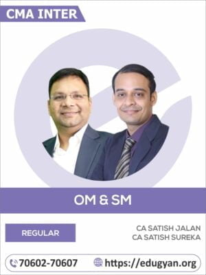 CMA Inter OM & SM By CA Satish Jalan & CA Satish Sureka (2022 Syllabus)