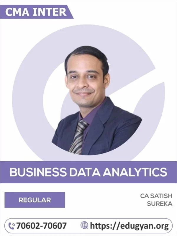 CMA Inter Business Data Analytics By CA Satish Sureka