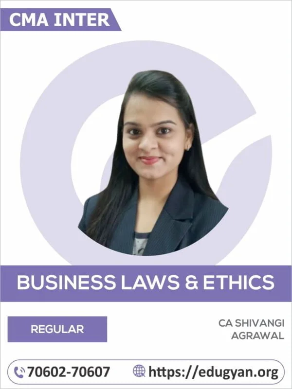 CMA Inter Business Laws & Ethics By CA Shivangi Agrawal