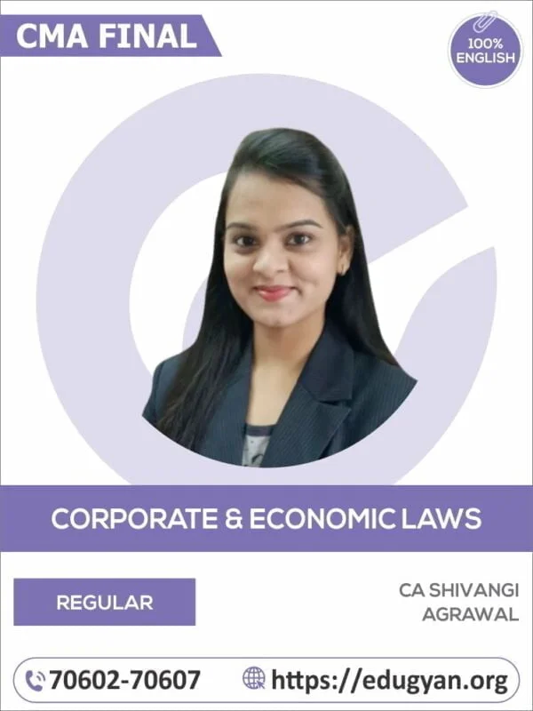 CMA Final Corporate & Economic Law By CA Shivangi Agrawal (English)