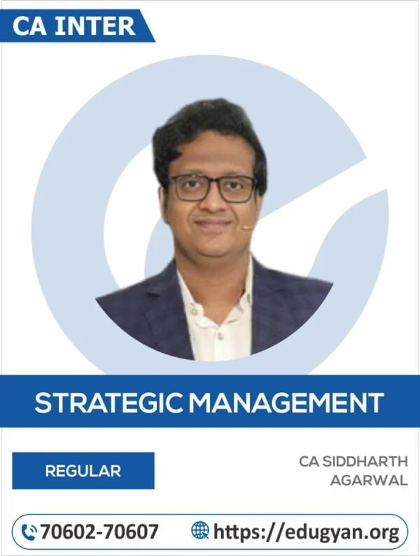 CA Inter SM By CA Siddharth Agarwal