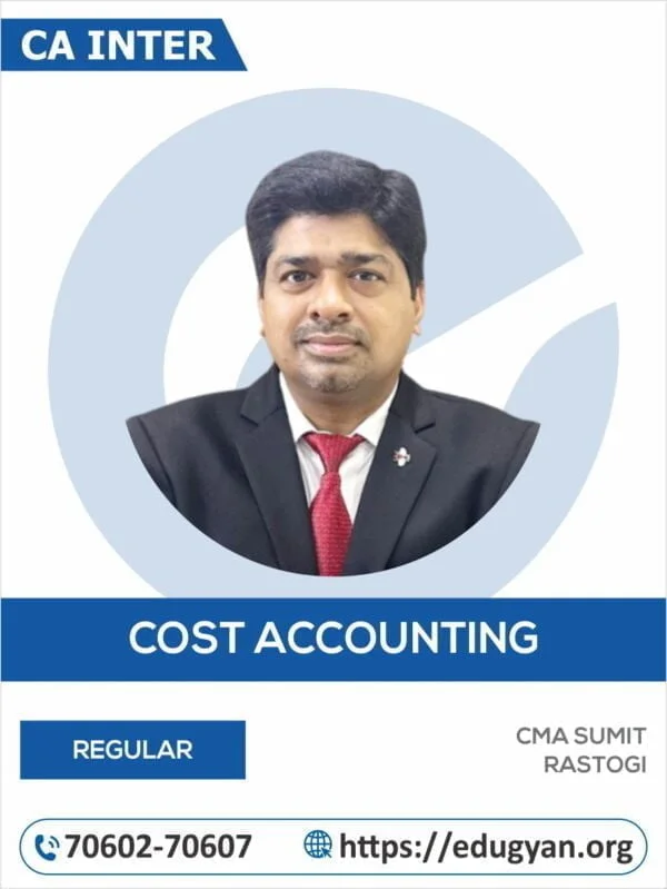 CA Inter Cost & Management Accounting By CMA Sumit Rastogi