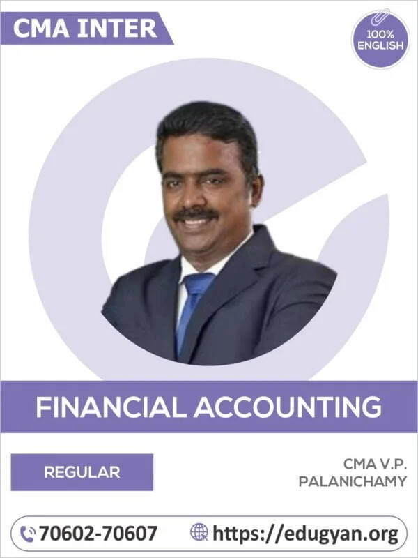 CMA Inter Financial Accounting By CMA V.P. Palanichamy (English) (2022 Syllabus)