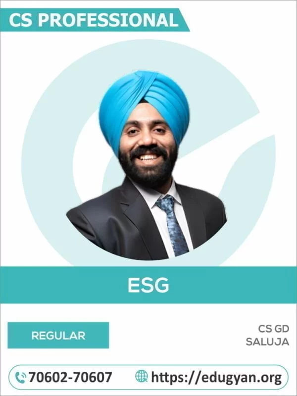 CS Professional Environmental, Social & Governance By CS GD Saluja