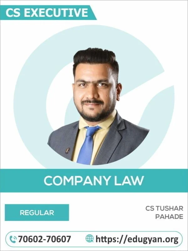 CS Executive Company Law By CS Tushar Pahade