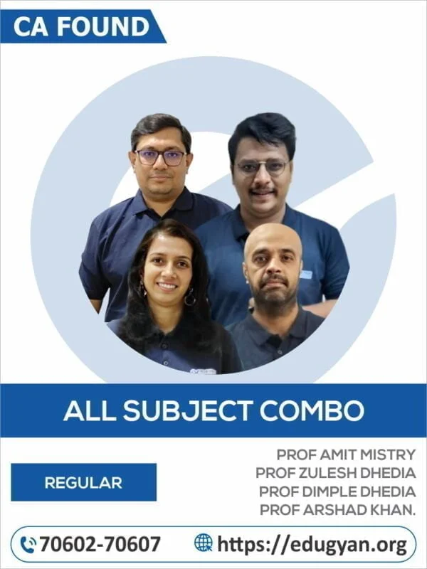 CA Foundation All Subject Combo By CA Shirish Vyas Classes (