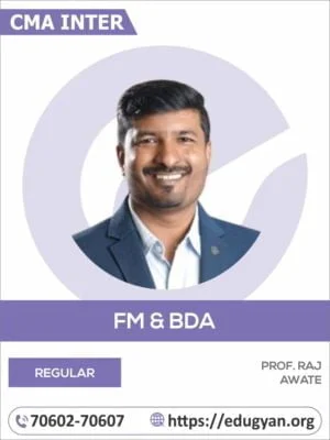 CMA Inter Financial Management & Business Data Analytics (FM & BDA) By CA Raj Awate