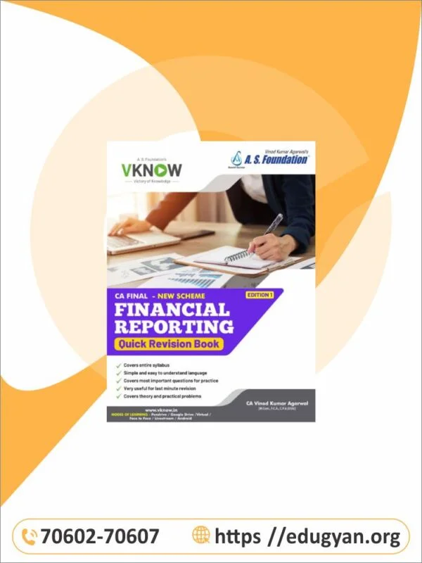 CA Final FR Quick Revision Book By CA Vinod Kumar Agarwal (New Syllabus)