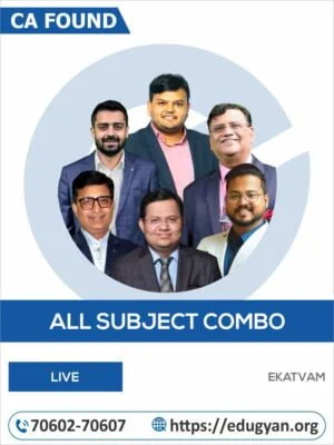CA Foundation All Subjects Combo By Ekatvam Academy (Live)