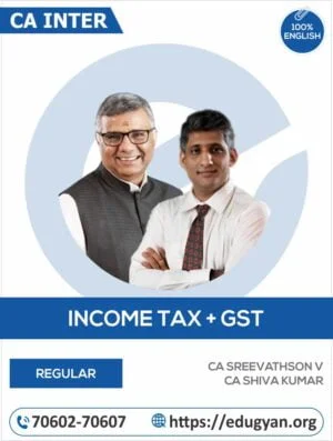 CA Inter Taxation (Income Tax+GST) By CA Sreevathson & CA Shiva Kumar (English) (New Syllabus)