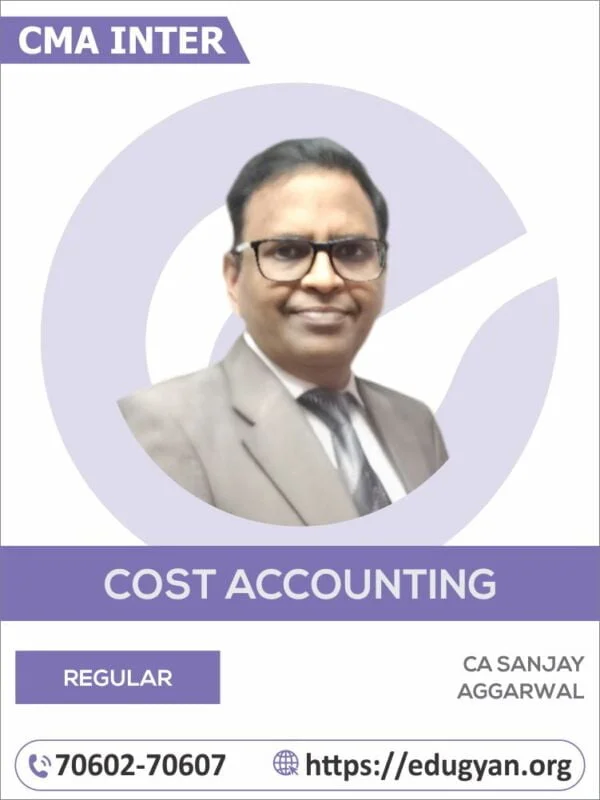 CMA Inter Cost Accounting By CA Sanjay Aggarwal