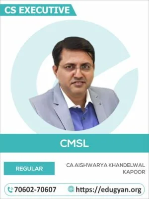 CS Executive Capital Market & Security Law (CMSL) By CS Deepak Gajrani (2022 Syllabus)
