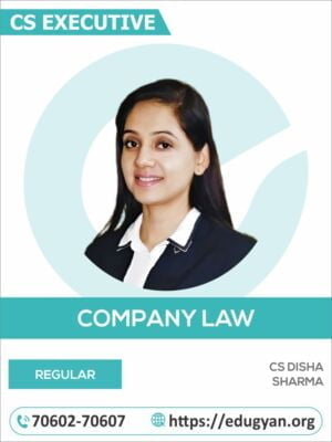 CS Executive Company Law & Practice By CS Disha Sharma (2022 Syllabus)