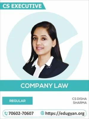 CS Executive Company Law & Practice By CS Disha Sharma (2022 Syllabus)