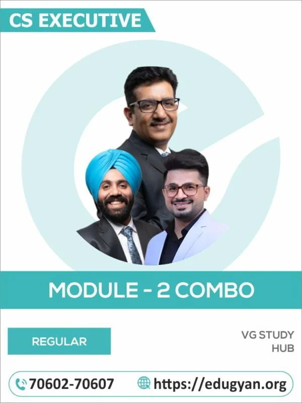 CS Executive Module- II Combo By CS GD Saluja, CA Vivek Gaba & CA Arun Setia (2022 Syllabus)