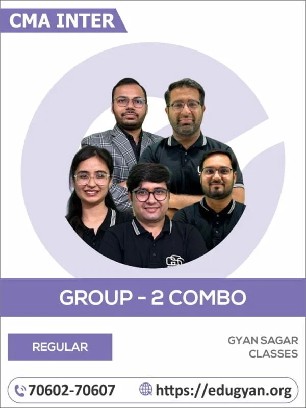 CMA Inter Group-II All Subject Combo By CMA Akshay Sir, MBA Shivam Sir, CS Dilip Sir, CS Disha Mam & CS, MBA Chandan Sir