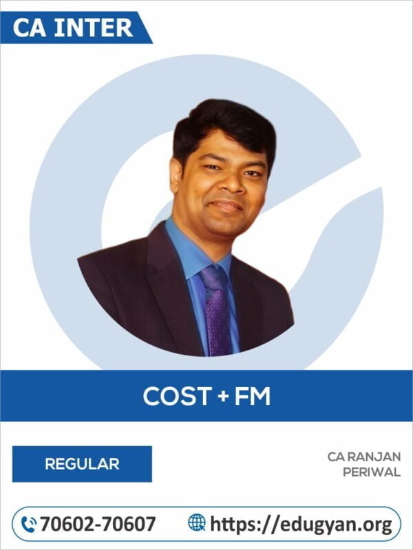 CA Inter Cost Accounting & FM Combo By CA Ranjan Periwal (New Syllabus)