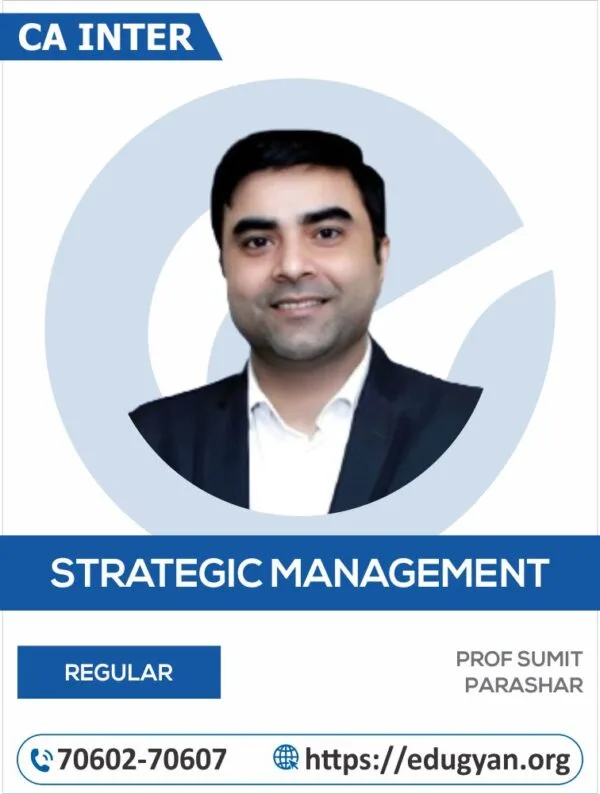 CA Inter SM By Prof Sumit Parashar (New Syllabus)