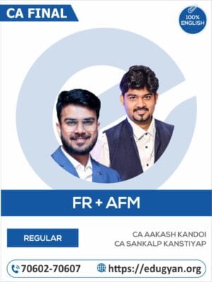 CA Final FR & AFM Exam Oriented Combo By CA Aakash Kandoi & CA Sankalp Kanstiya (English) (For May/Nov 2025 & Onwards)