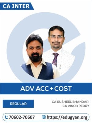 CA Inter Advanced Accounting & Costing Combo by CA Susheel Bhandari & CA Vinod Reddy (New Syllabus)