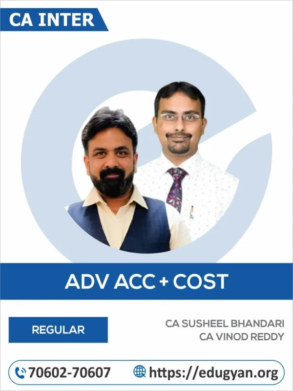 CA Inter Advanced Accounting & Costing Combo by CA Susheel Bhandari & CA Vinod Reddy (New Syllabus)
