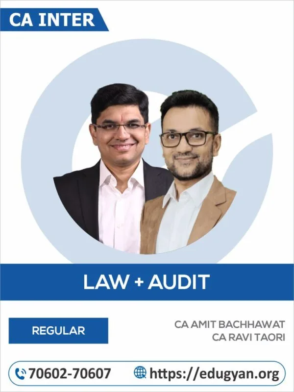 CA Inter Law & Audit Combo By CA Amit Bachhawat & CA Ravi Taori (New Syllabus)