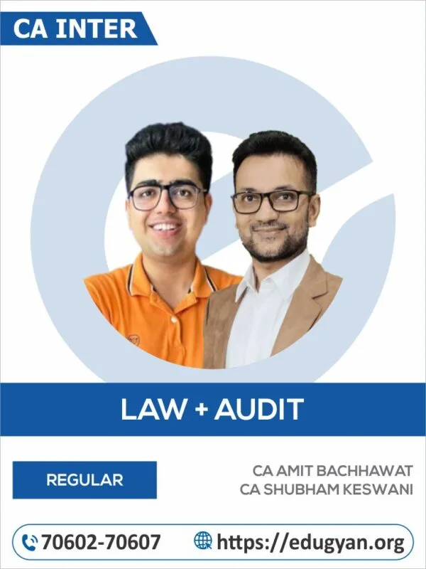 CA Inter Law & Audit Combo By CA Amit Bachhawat & CA Shubham Keswani (New Syllabus)