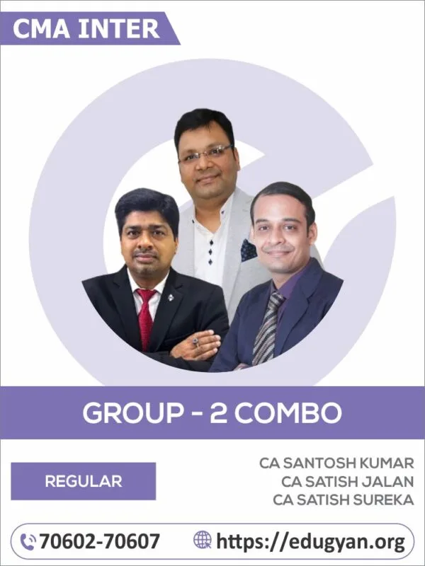 CMA Inter Group- II All Subject Combo By CA Santosh Kumar, CA Satish Jalan & CA Satish Sureka (2022 Syllabus)