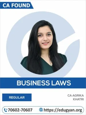 CA Foundation Laws By CA Agrika Khatri (For June/Sep 2025 & Onwards)