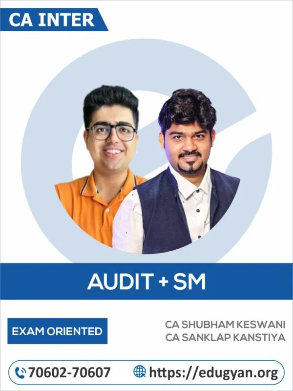CA Inter Audit & Cost Exam Oriented Combo By CA Shubham Keswani & CA Sanklap Kanstiya (For May/Sep 2025 & Onwards)
