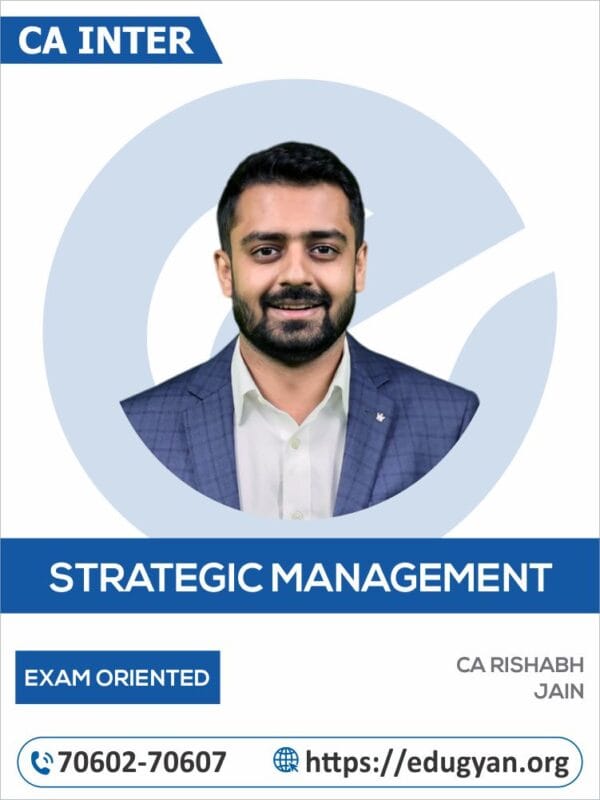 CA Inter SM Exam Oriented By CA Rishabh Jain (For May/Sep 2025 & Onwards)