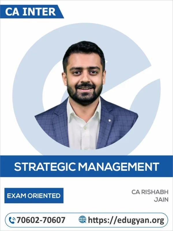 CA Inter SM Exam Oriented By CA Rishabh Jain (For May/Sep 2025 & Onwards)