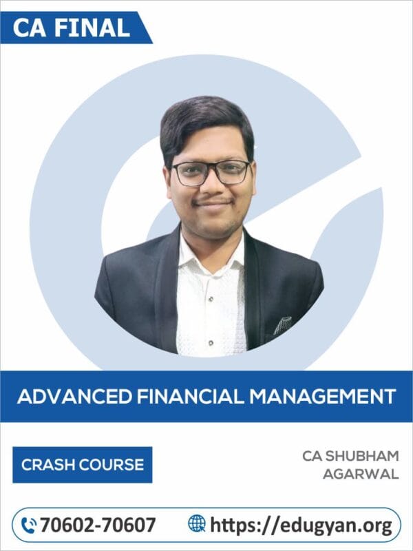CA Final AFM Crash Course By CA Shubham Agrawal (New Syllabus)