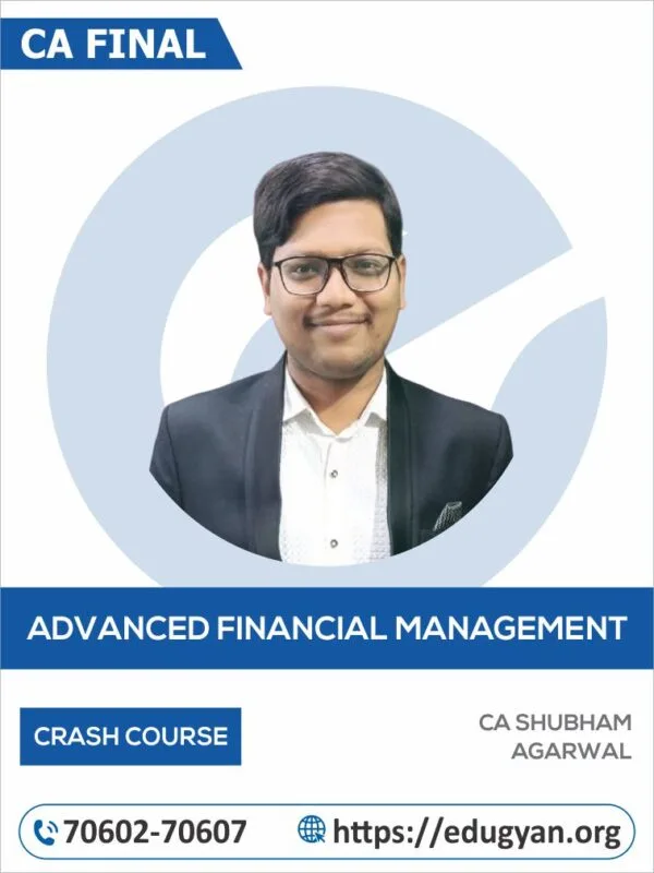 CA Final AFM Crash Course By CA Shubham Agrawal (New Syllabus)