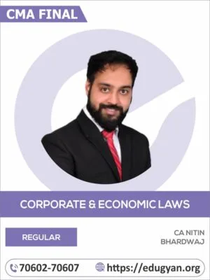 CMA Final Corporate & Economic Law By Prof Nitin Bhardwaj (2022 Syllabus)